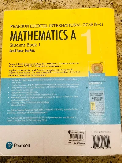 Edexcel International GCSE  Mathematics A Student Book 1: print and ebook bundle
