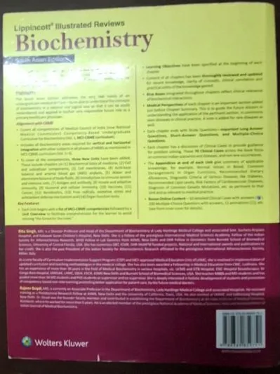 Lippincott Illustrated Reviews - Biochemistry: South Asian edition