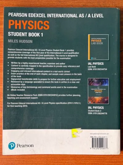 Pearson Edexcel International AS Level Physics Student Book