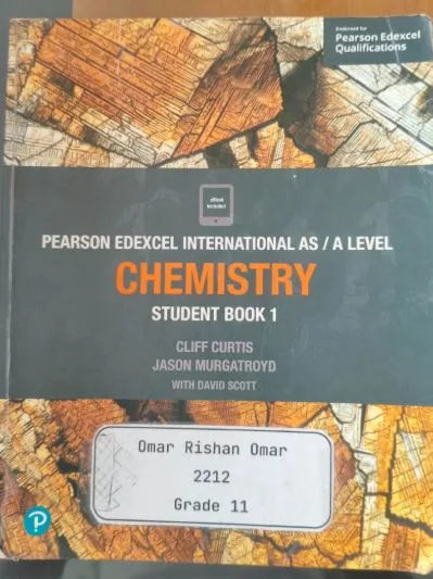 EDEXCEL IAL CHEMISTRY STUDENT BOOK 1
