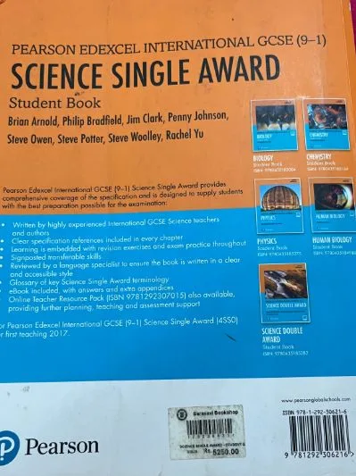 Pearson Edexcel International GCSE (9-1) Science Single Award Student Book