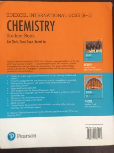 Edexcel international GCSE (9-1) chemistry
